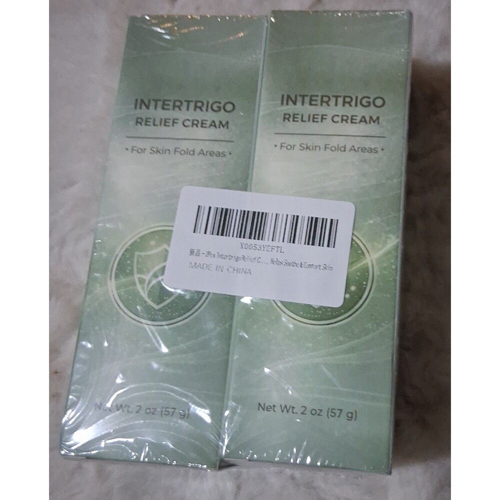Intertrigo Relief Cream for Skin Fold Areas 2 pack 2 oz each